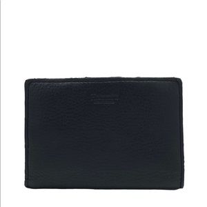Hammitt 40 West Black Leather Mini Wallet Card Holder